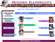 Tablet Screenshot of modernplaywrights.com